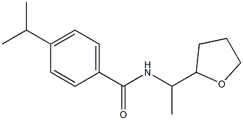 N-[1-(oxolan-2-yl)ethyl]-4-propan-2-ylbenzamide Struktur