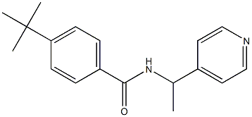 4-tert-butyl-N-(1-pyridin-4-ylethyl)benzamide Struktur