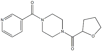 oxolan-2-yl-[4-(pyridine-3-carbonyl)piperazin-1-yl]methanone Struktur