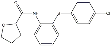 N-[2-(4-chlorophenyl)sulfanylphenyl]oxolane-2-carboxamide Struktur