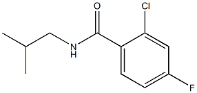 2-chloro-4-fluoro-N-(2-methylpropyl)benzamide Struktur