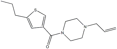 (4-prop-2-enylpiperazin-1-yl)-(5-propylthiophen-3-yl)methanone Struktur