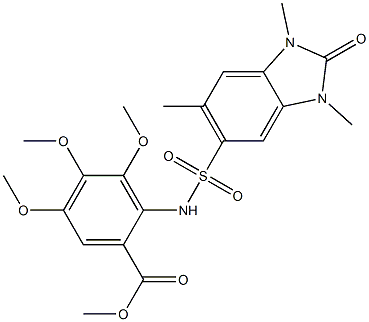 methyl 3,4,5-trimethoxy-2-[(1,3,6-trimethyl-2-oxobenzimidazol-5-yl)sulfonylamino]benzoate