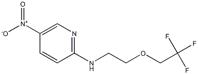 5-nitro-N-[2-(2,2,2-trifluoroethoxy)ethyl]pyridin-2-amine Struktur