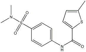 N-[4-(dimethylsulfamoyl)phenyl]-5-methylthiophene-2-carboxamide Struktur