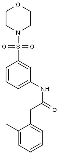 2-(2-methylphenyl)-N-(3-morpholin-4-ylsulfonylphenyl)acetamide Struktur