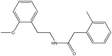 N-[2-(2-methoxyphenyl)ethyl]-2-(2-methylphenyl)acetamide Struktur