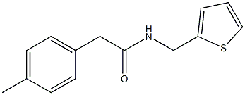 2-(4-methylphenyl)-N-(thiophen-2-ylmethyl)acetamide Struktur