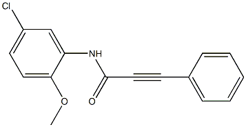 N-(5-chloro-2-methoxyphenyl)-3-phenylprop-2-ynamide Struktur