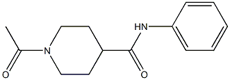 1-acetyl-N-phenylpiperidine-4-carboxamide Struktur