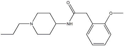 2-(2-methoxyphenyl)-N-(1-propylpiperidin-4-yl)acetamide Struktur