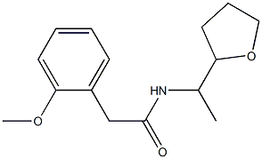 2-(2-methoxyphenyl)-N-[1-(oxolan-2-yl)ethyl]acetamide Struktur