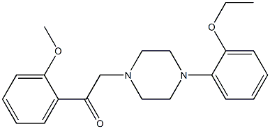 1-[4-(2-ethoxyphenyl)piperazin-1-yl]-2-(2-methoxyphenyl)ethanone Struktur