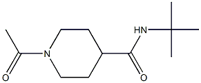 1-acetyl-N-tert-butylpiperidine-4-carboxamide Struktur