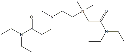 [2-(diethylamino)-2-oxoethyl]-[2-[[2-(diethylamino)-2-oxoethyl]-dimethylazaniumyl]ethyl]-dimethylazanium Struktur