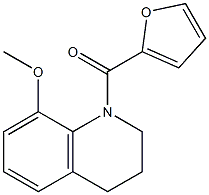 furan-2-yl-(8-methoxy-3,4-dihydro-2H-quinolin-1-yl)methanone Struktur