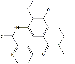 N-[5-(diethylcarbamoyl)-2,3-dimethoxyphenyl]pyridine-2-carboxamide Struktur