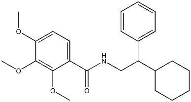 N-(2-cyclohexyl-2-phenylethyl)-2,3,4-trimethoxybenzamide Struktur