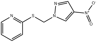 2-[(4-nitropyrazol-1-yl)methylsulfanyl]pyridine Struktur