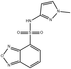 N-(1-methylpyrazol-3-yl)-2,1,3-benzoxadiazole-4-sulfonamide Struktur