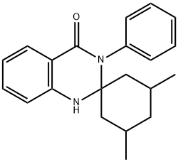 3',5'-dimethyl-3-phenylspiro[1H-quinazoline-2,1'-cyclohexane]-4-one Struktur