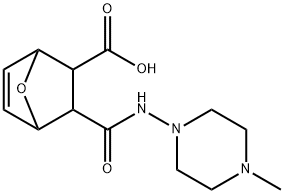 2-[(4-methylpiperazin-1-yl)carbamoyl]-7-oxabicyclo[2.2.1]hept-5-ene-3-carboxylic acid Struktur