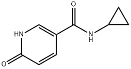 N-cyclopropyl-6-oxo-1H-pyridine-3-carboxamide Struktur