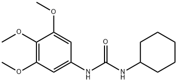 1-cyclohexyl-3-(3,4,5-trimethoxyphenyl)urea Structure