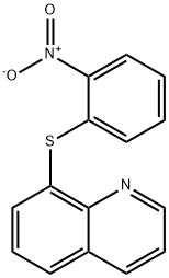 8-(2-nitrophenyl)sulfanylquinoline Struktur