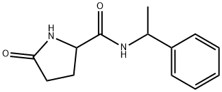 5-oxo-N-(1-phenylethyl)pyrrolidine-2-carboxamide Struktur