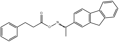 [(Z)-1-(9H-fluoren-2-yl)ethylideneamino] 3-phenylpropanoate Structure