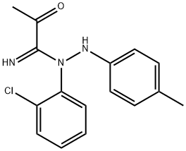 N'-(2-chlorophenyl)-N-(4-methylanilino)-2-oxopropanimidamide Struktur