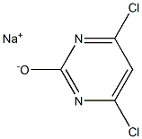 sodium 4,6-dichloropyrimidin-2-olate Struktur