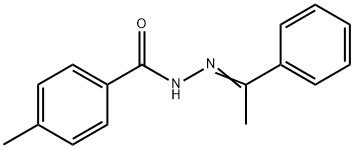 4-methyl-N-[(Z)-1-phenylethylideneamino]benzamide Struktur