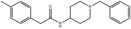 N-(1-benzylpiperidin-4-yl)-2-(4-methylphenyl)acetamide Struktur