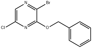 3-Benzyloxy-2-bromo-5-chloro-pyrazine Struktur