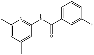 N-(4,6-dimethylpyridin-2-yl)-3-fluorobenzamide Struktur