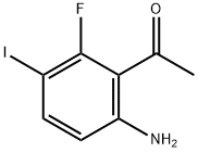 1-(6-Amino-2-fluoro-3-iodo-phenyl)-ethanone Struktur