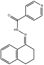 N-[(Z)-3,4-dihydro-2H-naphthalen-1-ylideneamino]pyridine-4-carboxamide Struktur