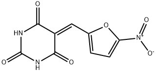 5-[(5-nitrofuran-2-yl)methylidene]-1,3-diazinane-2,4,6-trione Struktur