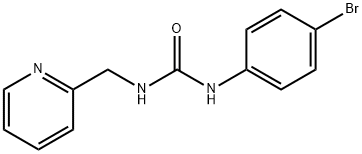 1-(4-bromophenyl)-3-(pyridin-2-ylmethyl)urea Struktur