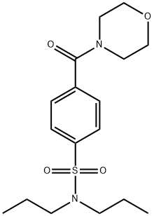 4-(morpholine-4-carbonyl)-N,N-dipropylbenzenesulfonamide Struktur