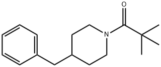 1-(4-benzylpiperidin-1-yl)-2,2-dimethylpropan-1-one Struktur