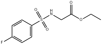 ethyl 2-[(4-fluorophenyl)sulfonylamino]acetate Struktur