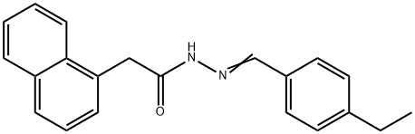 N-[(E)-(4-ethylphenyl)methylideneamino]-2-naphthalen-1-ylacetamide Struktur