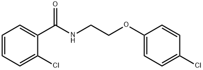 2-chloro-N-[2-(4-chlorophenoxy)ethyl]benzamide Struktur