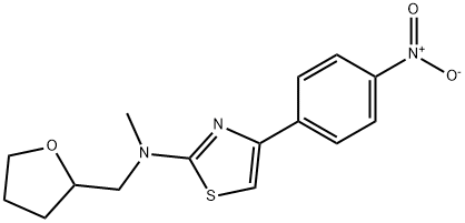 N-methyl-4-(4-nitrophenyl)-N-(oxolan-2-ylmethyl)-1,3-thiazol-2-amine Struktur