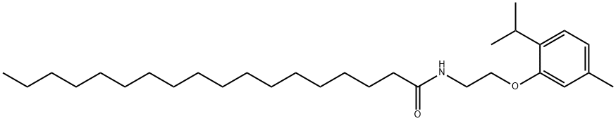 N-[2-(5-methyl-2-propan-2-ylphenoxy)ethyl]octadecanamide Struktur