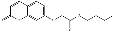 butyl 2-(2-oxochromen-7-yl)oxyacetate Struktur