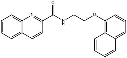 N-(2-naphthalen-1-yloxyethyl)quinoline-2-carboxamide Struktur